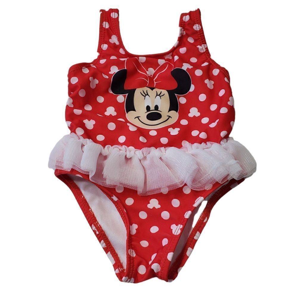 Disney Baby Minnie Mouse One Piece Swimsuit Sz 3-6M